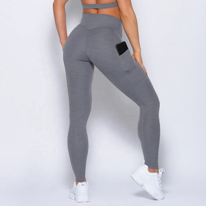 Mallas deportivas texturizadas con bolsillos para mujer, gran oferta - Product Image 1