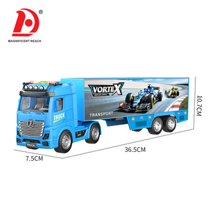 Camion de transport à inertie grande taille pour enfants, motif course F1, avec rangement, jouet véhicule de transport - Product Image 4