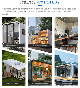 Cápsula Espacial Portátil de Lujo Moderna de 40 pies, Tipo Apple Cabin, con Aislamiento Avanzado, Energía Solar, Ecológica y Espacio de Vida Confortable - Product Image 3