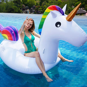 Juegos de Fiesta al por Mayor a Precio Económico, Juego de Agua para la Playa, <span class=keywords><strong>Flotador</strong></span> <span class=keywords><strong>Gigante</strong></span> Inflable de <span class=keywords><strong>Unicornio</strong></span> para Piscina, <span class=keywords><strong>Flotador</strong></span> de <span class=keywords><strong>Unicornio</strong></span> Flotante para el Verano - Product Image 2