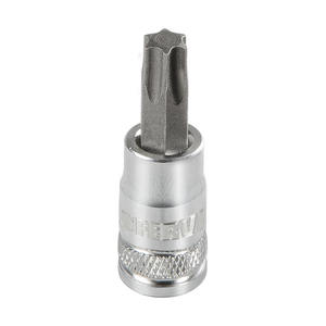 Fervi Torx Insert Socket T25 55 mm Hex Drive Cromado para Reparación Industrial y Automotriz - Product Image 1