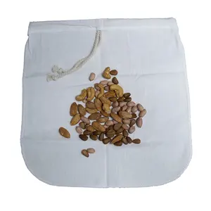 Sac filtrant réutilisable en nylon/coton biologique/chanvre, meilleur prix et haute qualité, utilisé pour filtrer le lait de noix, le jus de fruit et