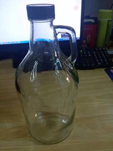 La mejor calidad original ámbar transparente 1L 4L <span class=keywords><strong>California</strong></span> copa <span class=keywords><strong>de</strong></span> vino Growler botella tarro con asa - Product Image 2