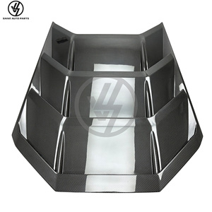 ฝาครอบเครื่องยนต์คาร์บอนไฟเบอร์แบบแห้งสำหรับรถยนต์แลมโบ ฮูราแคน LP610 ปี 2014-2018 ชุดแต่งฝากระโปรงคาร์บอน อะไหล่รถยนต์ - Product Image 1