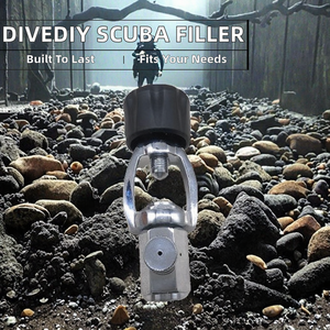 Equipo de Buceo DiveDIY, Adaptador de Acero Inoxidable Ajustable con Tanque de Descarga para Cilindros, para Todas las Estaciones - Product Image 3