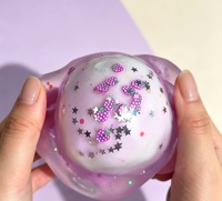 Balle anti-stress artisanale en forme de raisin, style Noël, purement faite à la main, jouet sensoriel mignon à presser, boîte surprise