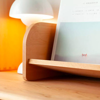 Étagère de bureau polyvalente simple pour étudiant bibliothèque de bureau en bois