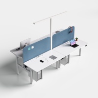 Table d'ordinateur en bois ergonomique moderne de haute qualité et durable, bureau assis-debout, réglable en hauteur électriquement, mobilier de bureau