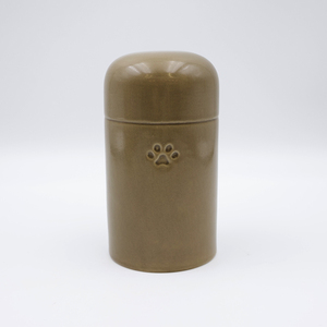 <span class=keywords><strong>Pet</strong></span> özel benzersiz keepfor için OEM toptan el yapımı <span class=keywords><strong>urns</strong></span> mini seramik kedi ayak izi kremasyon urn - Product Image 2