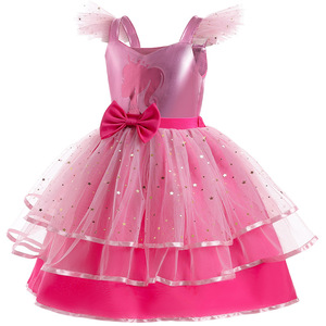 Robes de princesse pour enfants MS Best Made, costume de princesse rose, robes de soirée pour concours de beauté, déguisement de fête - Product Image 3