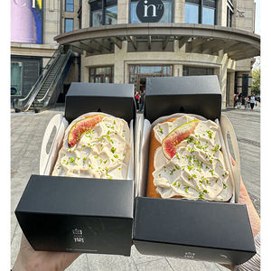 Boîte tiroir personnalisée avec logo pour gâteau roulé <span class=keywords><strong>suisse</strong></span> jetable de qualité supérieure, emballage en papier pour pâtisserie et desserts de boulangerie - Product Image 3