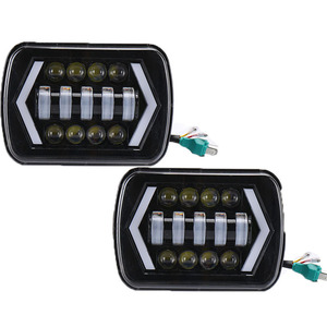 Faros Delanteros LED de 7 Pulgadas para Automóvil con Diseño de Flecha, Luz Alta y Baja para Todoterreno, Faros para Wrangler - Product Image 3
