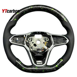 YTcarbon para New <span class=keywords><strong>Arteon</strong></span> 2022 + GTD GTE <span class=keywords><strong>R</strong></span>-line Modificar piezas de automóviles Accesorios interiores de automóviles Volante de fibra de carbono real personalizado - Product Image 5