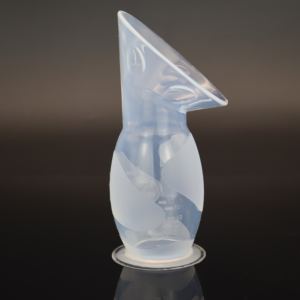 Échantillon chaud sans carbone tire-lait manuel sans BPA Base de luxe pratique en silicone portable collecteur de lait motif d'impression - Product Image 1