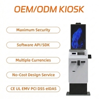 Terminal de Pago de Autoservicio con Pantalla Táctil, SDK, Reconocimiento Facial, Impresora de Boletos, Dispensador de Tarjetas, Reciclador de Efectivo y Monedas