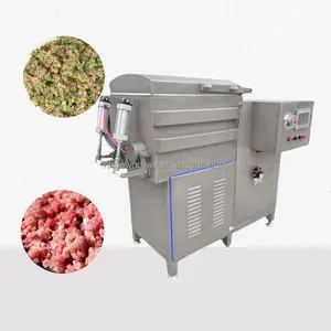 Advanced Structure Sausage Maker Meat Mixer Vacuum Meat Mixing Machine Fish Meat Stuffing Mixer