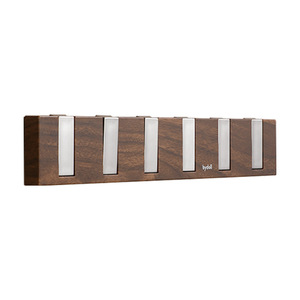 Wood Grain Piano Key <b>Hooks</b> Wall Mounted <b>Adhesive</b> <b>Hooks</b> For Keys Bags Scarves Organization - Product Image 5