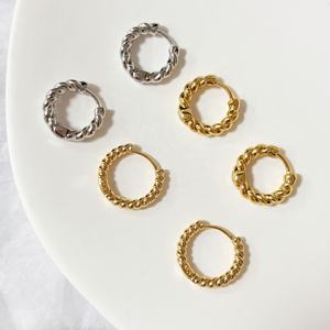 Heart Fruit Flower Earrings <b>for</b> <b>Women</b> Sculptural Earrings Stainless Steel Exaggerated Geometric Earrings - Product Image 1