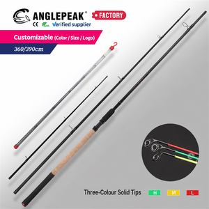 Lake River Fishing Carbon <strong>Feeder</strong> <strong>Rod</strong> 3.6m 3.9m with 3 Interchangeable H M L Solid Tips Spinning <strong>Rod</strong> <strong>Feeder</strong> <strong>Rod</strong> for <strong>Carp</strong> - Product Image 1