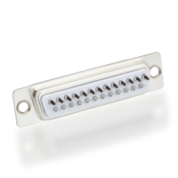 Conector Hembra VGA DB25P Tipo Soldadura con Tuerca Hueca Remachada Trasera, Venta Directa de Fabricante, Terminal de Sensor para Aplicaciones Electrónicas