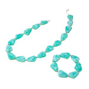 Collar de Cadenas con Cuentas Irregulares de Resina Acrílica Estilo Vintage, Gargantilla Elegante y Ligera de Lujo, Regalo Unisex - Product Image 5