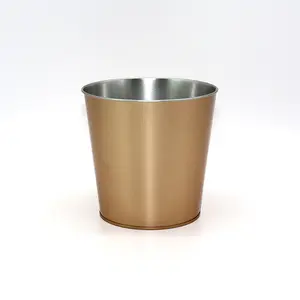 Cubo de palomitas de maíz de impresión personalizada Fabricación de caja de lata de buena calidad latas de metal para embalaje
