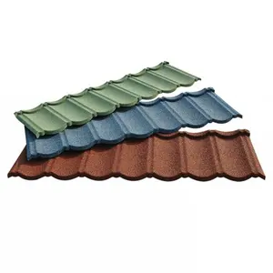저렴한 가격 로마 타일 g28 무색 루핑 시트 돌로 코팅 된 지붕 타일