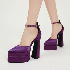 Tacones De Plataforma Thick Sole Ladies Chunky Heels High Platform <b>Sandals</b> for Women - Product Image 1