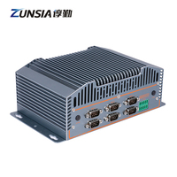 Carcasa de Ordenador Industrial Intel de 12.ª Generación N150 N100 N305, 3 LAN, 6*Com POE, 2*DDR5, CAN, Mini PC X86 Integrado sin Ventilador para Robot AGV AMR