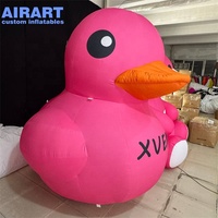 Grande mascotte gonflable personnalisée en forme d'ours rose de dessin animé, ours gonflable assis pour extérieur, mascotte gonflable imprimée sur mesure