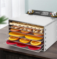 Hoogwaardige Huishoudelijke 8-laags Gedroogde Fruitmachine Commerciële Automatische Voedseldehydrator