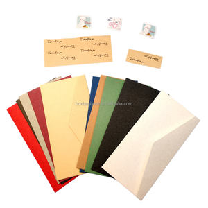 Offre Spéciale luxe petite entreprise cadeau de voeux carte de remerciement <span class=keywords><strong>papier</strong></span> irisé plat bureau C7 enveloppes pour timbres d'invitation - Product Image 4