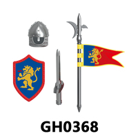 G0149 Mini Bloques de Construcción, León, Cuervo, Dragón, Halcón Negro, Caballero Medieval, Ladrillos de Plástico Educativos Coleccionables para Niños, Juguetes de Regalo
