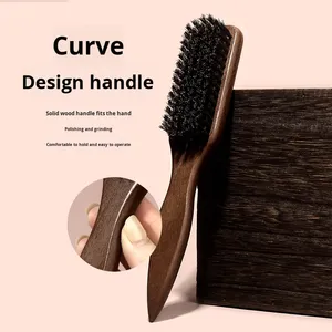 Top Bán Hàng Dài Xử Lý Cạo Râu Bàn Chải Rắn Gỗ Và Lợn Rừng Lông Bằng Gỗ Tóc Lược Râu Bàn Chải - Product Image 4