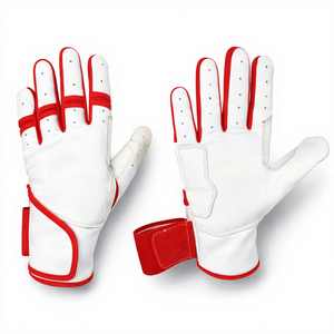 Gants de frappe de Baseball professionnels en cuir respirant de haute qualité fermeture à crochet durable légère tailles personnalisables - Product Image 1