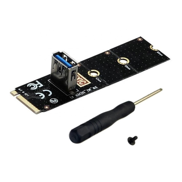 Other Computer Accessories  M2 Slot Extender Adapter NGFF M.2 Slot to USB 3.0 PCI-E Riser Card Pcie Expansion Card