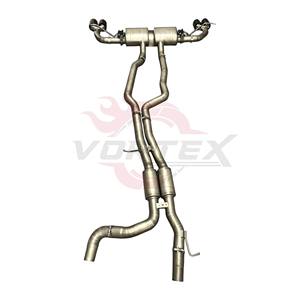 Sistema de Escape Catback con Válvulas de Titanio Vortex para Porsche 958 Cayenne 3.0T 4.8T 2011-2014 con Sistema de Tubos de Escape Cuádruples Negros - Product Image 3