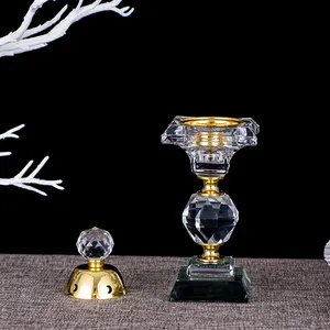 Home Decoration Personalized Mini Arabic Style Crystal Glass Incense Burner Oil Incense Burner