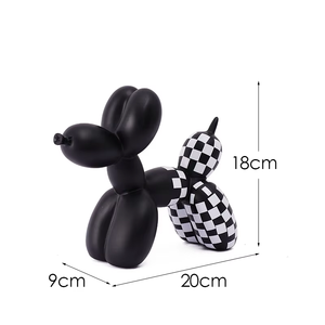 Transfronterizo nuevo negro blanco cuadrado blanqueador perro resina adornos creativo Art <span class=keywords><strong>Deco</strong></span> hogar suave sala de estar decoraciones aniversario - Product Image 3
