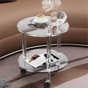 <span class=keywords><strong>Mesa</strong></span> de <span class=keywords><strong>Centro</strong></span> Minimalista de Acrílico para Sala de Estar, <span class=keywords><strong>Mesa</strong></span> Auxiliar de Sofá, <span class=keywords><strong>Mesa</strong></span> <span class=keywords><strong>Transparente</strong></span> Extraíble de Estilo Moderno - Product Image 4