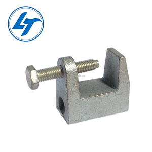 Fixations à clipser en acier galvanisé pour sol/mur, en alliage de fonte galvanisée, en forme de U/C - Product Image 1