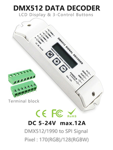 Controlador de luz de píxel IC WS2811 SK6812 DMX512, pantalla de visualización de pantalla, decodificador de señal Dmx a Spi para atenuadores - Product Image 2