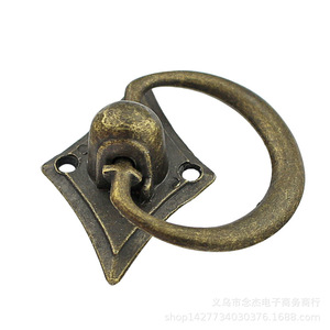 Tirador de Anillo de Aleación de Zinc Antiguo B51 de 43mm para Cajones y Muebles, Estilo Tradicional, Duradero - Product Image 5
