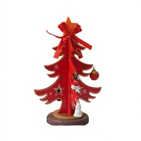 Decoraciones para Árboles de Navidad, Adorno Ecológico y Moderno de Madera para la Mesa, Centro de Mesa con Forma de Árbol de Navidad