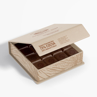 Boîte à tiroir en chocolat de luxe personnalisée, emballage cadeau en papier courbé avec insert pour biscuits, bonbons et truffes