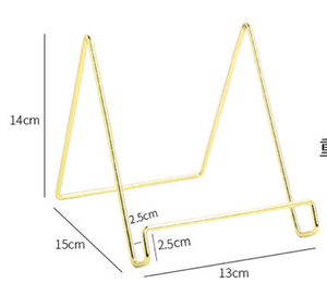Máy tính để bàn vàng kim loại dây chủ Vàng hiển thị tấm đứng hình ảnh chủ sở hữu cho Sách dạy nấu Ăn Tạp Chí thiệp chúc mừng hiển thị - Product Image 2