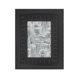 New Arrival Black Carved Solid Wood Oil Picture Frame Moulding