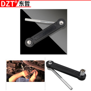 Dzt Double-Ended Extension Wrench Metric <b>Square</b> 45 Steel Industrial Grade Zinc Plated Dual-Purpose <b>Tool</b> - Product Image 4