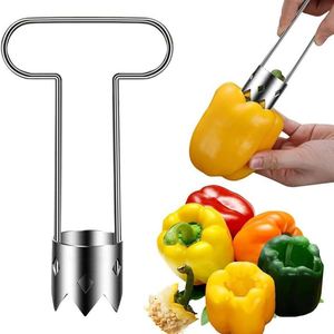 Manual Stainless Steel Bell Pepper Corer Multi-Functional Fruit and Vegetable <b>Kitchen</b> <b>Gadget</b> - Product Image 1