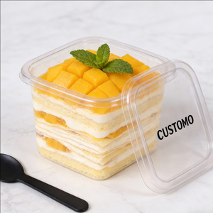 ถ้วยขนมหวานแบบใช้แล้วทิ้งทรงกลม PP ขนาด 1000 มล. 30 ออนซ์ 16 ออนซ์ ผนังชั้นเดียว พร้อมฝาปิด เส้นผ่านศูนย์กลาง 90 มม. สำหรับโยเกิร์ต - Product Image 6